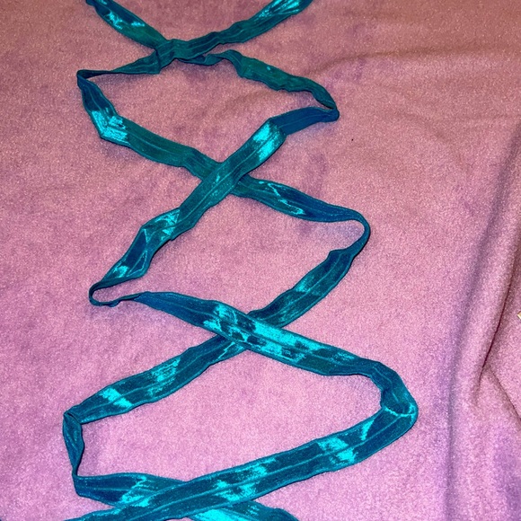 NWT Blue shimmer Leg Wraps - Picture 1 of 6